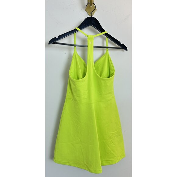 SPIRITUAL GANGSTER Jet Active Mini Dress in Lime Green Size Small - Picture 7 of 9